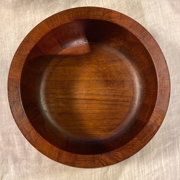 Vintage Jens Quistgaard Dansk Teak 12” Salad Bowl Scandinavian modern 1960s - Picture 3 of 5